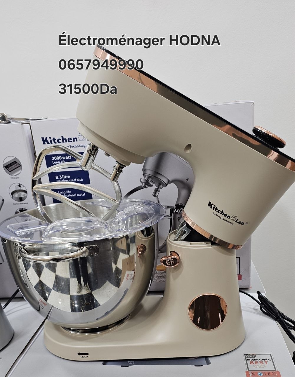 pétrin 8 litre kitchen lab digital