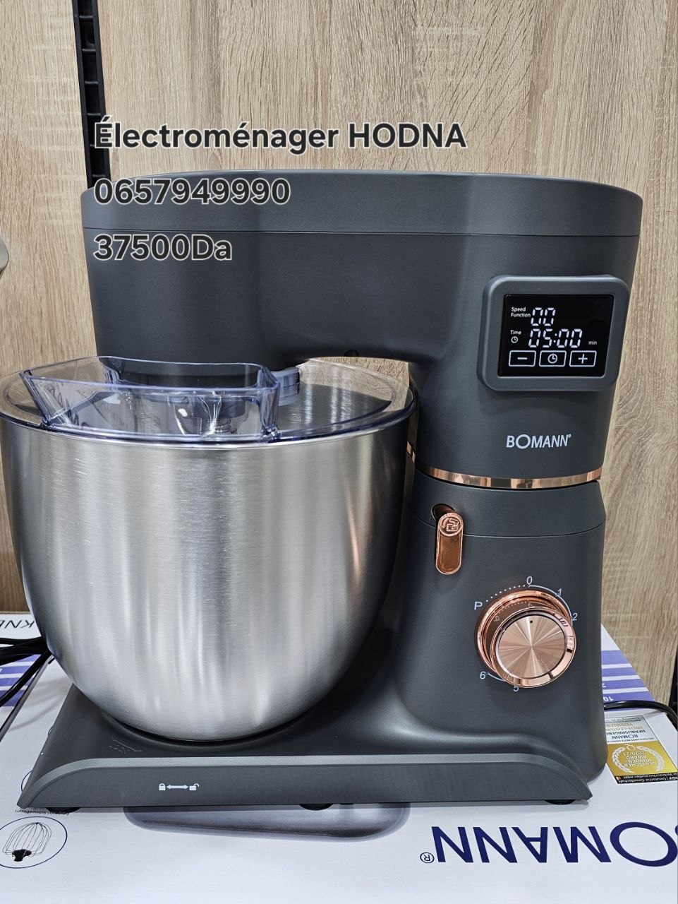 pétrin bomann 10 litre afficher
